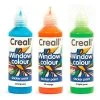 Graine Créative Peinture Sur Verre Et Céramique 3 Peintures Repositionnables Pour Vitres 80 Ml - Bleu Turquoise-Orange-Vert Clair -Creavea Shop 3 peintures repositionnables pour vitres 80 ml bleu turquoise orange vert clair p
