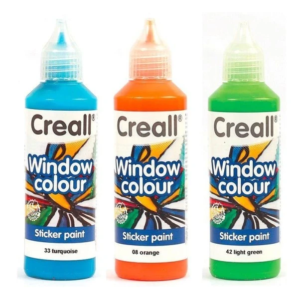 3 Peintures Repositionnables Pour Vitres 80 Ml - Bleu Turquoise-Orange-Vert Clair Graine Créative Peinture Sur Verre Et Céramique 3 Peintures Repositionnables Pour Vitres 80 Ml - Bleu Turquoise-Orange-Vert Clair -Creavea Shop 3 peintures repositionnables pour vitres 80 ml bleu turquoise orange vert clair p