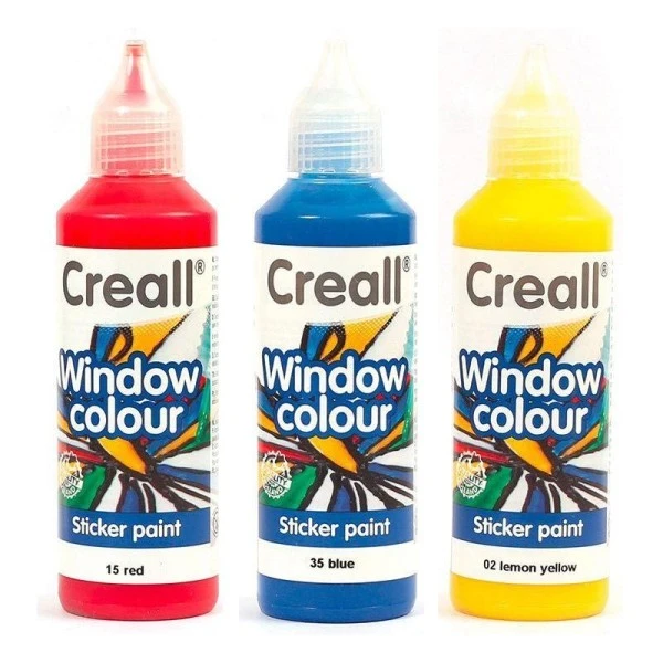 Graine Créative Peinture Sur Verre Et Céramique 3 Peintures Repositionnables Pour Vitres 80 Ml - Jaune Citron-Rouge-Bleu Foncé 3 Graine Créative Peinture Sur Verre Et Céramique 3 Peintures Repositionnables Pour Vitres 80 Ml - Jaune Citron-Rouge-Bleu Foncé