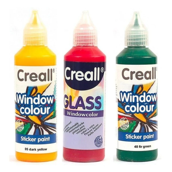 Graine Créative Peinture Sur Verre Et Céramique 3 Peintures Repositionnables Pour Vitres 80 Ml - Jaune Foncé-Rouge Bordeaux-Vert Foncé 3 Graine Créative Peinture Sur Verre Et Céramique 3 Peintures Repositionnables Pour Vitres 80 Ml - Jaune Foncé-Rouge Bordeaux-Vert Foncé