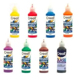 Graine Créative Peinture Sur Verre Et Céramique 8 Peintures Repositionnables Pour Vitres 80 Ml