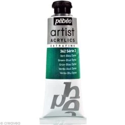 Pébéo Peinture Acrylique A COMPLETER Peinture Artist Acrylics - Dyna Vert Bleu 37 Ml