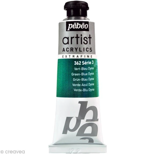 Pébéo Peinture Acrylique A COMPLETER Peinture Artist Acrylics - Dyna Vert Bleu 37 Ml 3 Pébéo Peinture Acrylique A COMPLETER Peinture Artist Acrylics - Dyna Vert Bleu 37 Ml