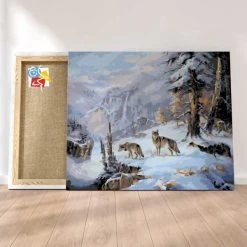 Peinture Par Numéros Peinture Numéro A La Recherche De La Meute