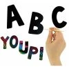 Kit Peinture Alphabet Stickers A Gratter 68 Pièces - Ctop