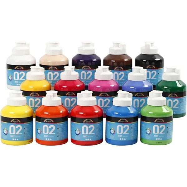 Creativ Company Peinture Acrylique A-Color Assortiment De Peinture Acrylique Mate A-Color - 15 X 500 Ml 3 Creativ Company Peinture Acrylique A-Color Assortiment De Peinture Acrylique Mate A-Color - 15 X 500 Ml