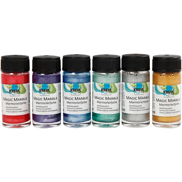 Assortiment de peintures Magic Marble - Métallique - 20 ml - 6 pcs Creativ Company Peinture Marbling Assortiment De Peintures Magic Marble - Métallique - 20 Ml - 6 Pcs -Creavea Shop assortiment de peintures magic marble metallique 20 ml 6 pcs p