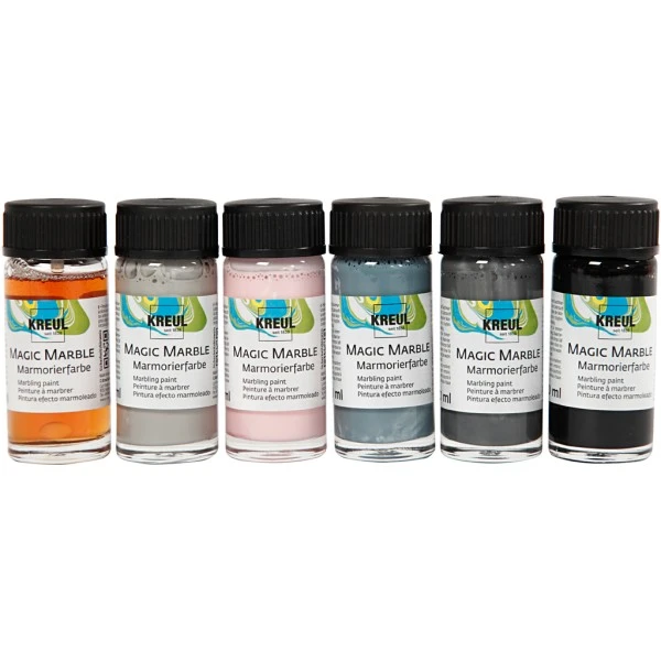 Creativ Company Peinture Marbling Assortiment De Peintures Magic Marble - Pastels - 20 Ml - 6 Pcs 3 Creativ Company Peinture Marbling Assortiment De Peintures Magic Marble - Pastels - 20 Ml - 6 Pcs