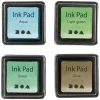 Creativ Company Encreur Séchage Rapide Assortiment De Tampons Encreur - Vert - 3,5 X 3,5 Cm - 4 Pcs -Creavea Shop assortiment de tampons encreur vert 35 x 35 cm 4 pcs p
