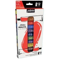 Assortiment Peinture à L'huile Pébéo - Studio Huile XL 12 Ml - 12 Tubes