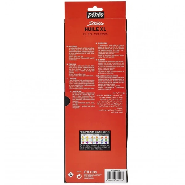 Assortiment Peinture à L'huile Pébéo - Studio Huile XL 12 Ml - 18 Tubes 5 Assortiment Peinture à L'huile Pébéo - Studio Huile XL 12 Ml - 18 Tubes – Image 3
