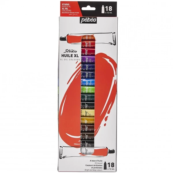Assortiment Peinture à L'huile Pébéo - Studio Huile XL 12 Ml - 18 Tubes 3 Assortiment Peinture à L'huile Pébéo - Studio Huile XL 12 Ml - 18 Tubes