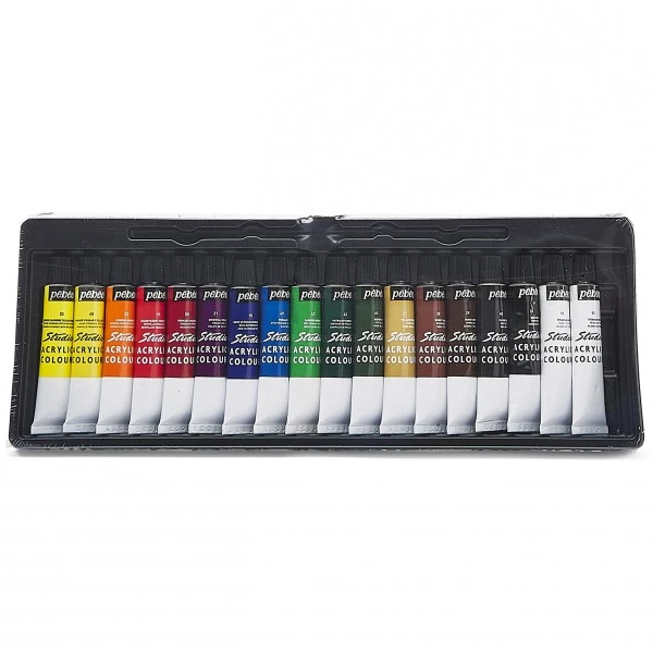Peinture Acrylique Pébéo Studio Assortiment Peinture Acrylique Pébéo - Studio Acrylics 12 Ml - 18 Tubes 4 Peinture Acrylique Pébéo Studio Assortiment Peinture Acrylique Pébéo - Studio Acrylics 12 Ml - 18 Tubes – Image 2