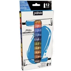 Assortiment Peinture Aquarelle Pébéo - Studio Aquarelle 12 Ml - 12 Tubes