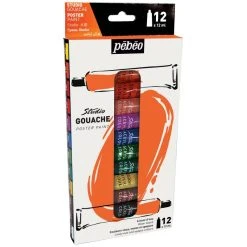 Kit Peinture Assortiment Peinture Gouache Pébéo - Studio Gouache - 12 X 12 Ml
