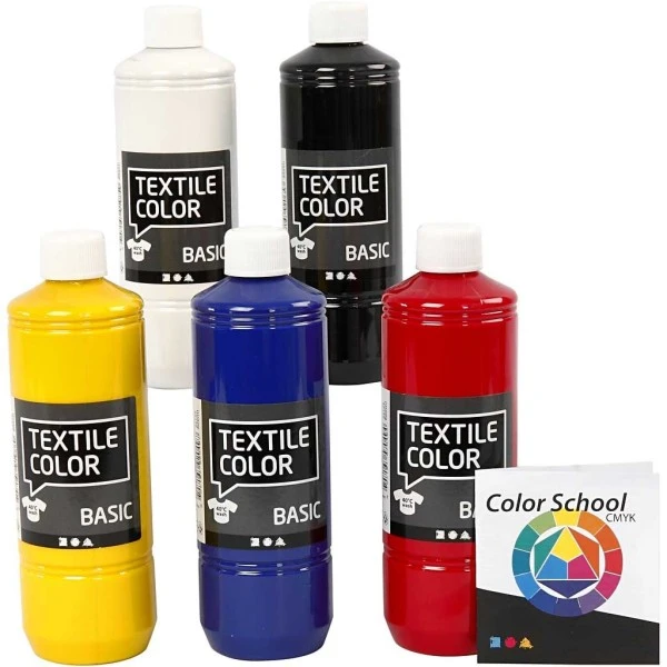 Creativ Company Peinture Tissu Textile Color Assortiment Peinture Textile - 5 X 500 Ml 3 Creativ Company Peinture Tissu Textile Color Assortiment Peinture Textile - 5 X 500 Ml