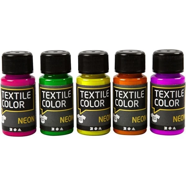 Creativ Company Peinture Tissu Textile Color Assortiment Peinture Textile Fluo - 5 X 50 Ml 3 Creativ Company Peinture Tissu Textile Color Assortiment Peinture Textile Fluo - 5 X 50 Ml