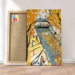 Peinture Par Numéros Peinture Numéro Balade Automnale En Bord De Canal