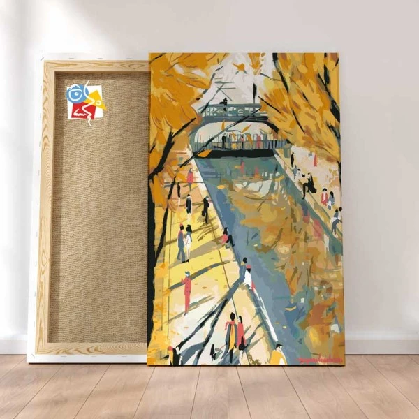 Peinture Par Numéros Peinture Numéro Balade Automnale En Bord De Canal 3 Peinture Par Numéros Peinture Numéro Balade Automnale En Bord De Canal