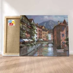 Peinture Par Numéros Peinture Numéro Balade En Bord De Canal