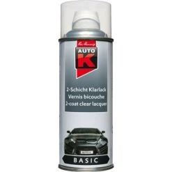 Auto K Accessoires Bombes De Peinture Bombe Aérosol Vernis De Finition Transparent Bi-couche Auto-K 400ml