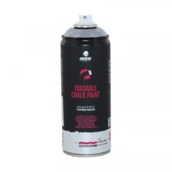 Peinture DecoSpray Bombe De Peinture à La Craie Effaçable Chalk - Argent - 400ml - MTN Pro