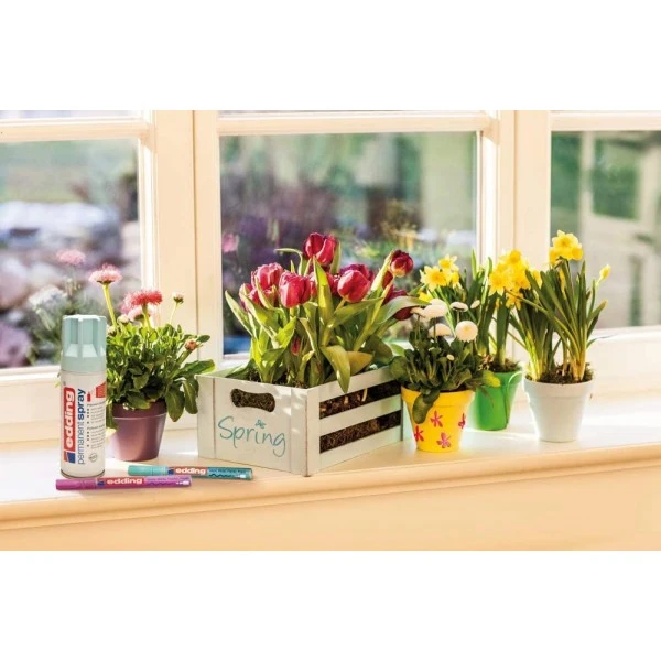 Peinture DecoSpray Bombe De Peinture Acrylique Permanent Edding 5200 Jaune Mat 6 Peinture DecoSpray Bombe De Peinture Acrylique Permanent Edding 5200 Jaune Mat – Image 4