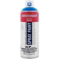 Peinture DecoSpray Bombe De Peinture Amsterdam 400 Ml Bleu Manganèse Phtalo Foncé