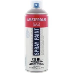 Peinture DecoSpray Bombe De Peinture Amsterdam 400 Ml Gris Chaud Foncé