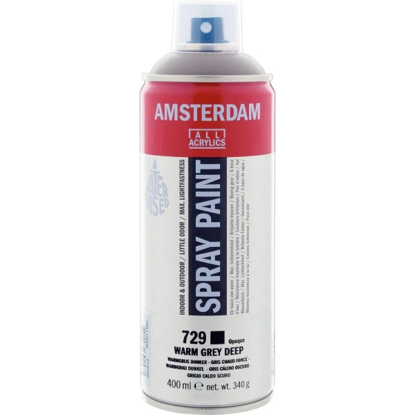 Peinture DecoSpray Bombe De Peinture Amsterdam 400 Ml Gris Chaud Foncé 3 Peinture DecoSpray Bombe De Peinture Amsterdam 400 Ml Gris Chaud Foncé