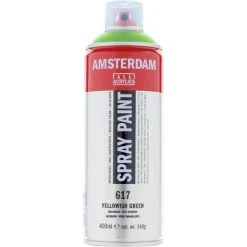 Peinture DecoSpray Bombe De Peinture Amsterdam 400 Ml Vert Jaunâtre