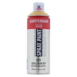 Peinture DecoSpray Bombe De Peinture Amsterdam 400ml Jaune De Naples Foncé