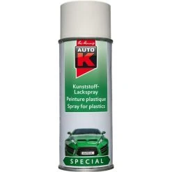Auto K Accessoires Bombes De Peinture Bombe De Peinture Automobile Spécial Plastique Blanc Auto-K