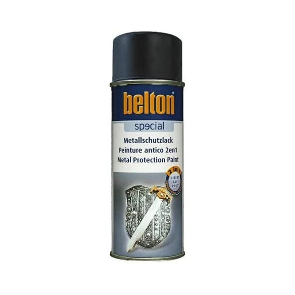 Peinture DecoSpray Bombe De Peinture Belton Anti-corrosion Pour Métaux 2 En 1 Noir Mat 400ml 3 Peinture DecoSpray Bombe De Peinture Belton Anti-corrosion Pour Métaux 2 En 1 Noir Mat 400ml