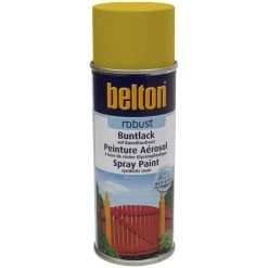 Peinture DecoSpray Bombe De Peinture Belton Robust RAL 1018 Jaune Zinc 400ml
