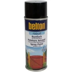 Peinture DecoSpray Bombe De Peinture Belton Robust RAL 9005 Noir Foncé 400ml