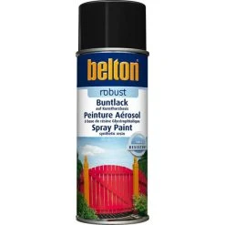 Peinture DecoSpray Bombe De Peinture Belton Robust RAL 9005 Noir Satiné 400ml