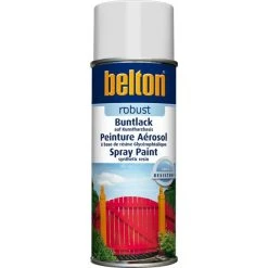 Peinture DecoSpray Bombe De Peinture Belton Robust RAL 9010 Blanc Satiné 400ml
