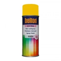 Peinture DecoSpray Bombe De Peinture Belton Spectral RAL1023 Jaune Signalisation 400ml