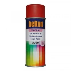Peinture DecoSpray Bombe De Peinture Belton Spectral RAL3000 Rouge Feu Mat 400ml