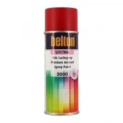 Peinture DecoSpray Bombe De Peinture Belton Spectral RAL3000 Rouge Feu Satiné 400ml