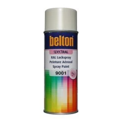 Peinture DecoSpray Bombe De Peinture Belton Spectral RAL9001 Blanc Crème 400ml
