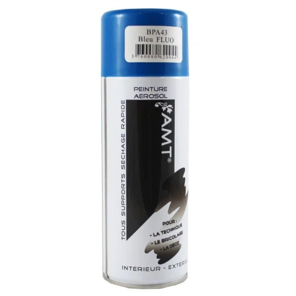 Peinture DecoSpray Bombe De Peinture Bleu Fluo 330ml - Amt 5 Peinture DecoSpray Bombe De Peinture Bleu Fluo 330ml - Amt – Image 3