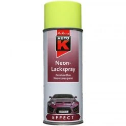 Auto K Huiles Et Médiums Bombe De Peinture - Carrosserie - Jaune Fluo - 400ml - Auto-K