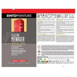 Sinto Ideespray Peinture DecoSpray Bombe De Peinture électroménager - Métal - Sinto -Creavea Shop bombe de peinture electromenager metal sinto p 4
