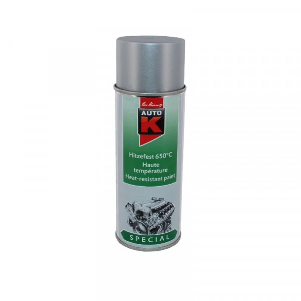 Bombe de peinture haute température - gris argent - Auto-K - 400 ml Auto K Accessoires Bombes De Peinture Bombe De Peinture Haute Température - Gris Argent - Auto-K - 400 Ml -Creavea Shop bombe de peinture haute temperature gris argent auto k 400 ml p