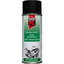 Auto K Accessoires Bombes De Peinture Bombe De Peinture Haute Température - Noir Mat - Auto-K - 400ml