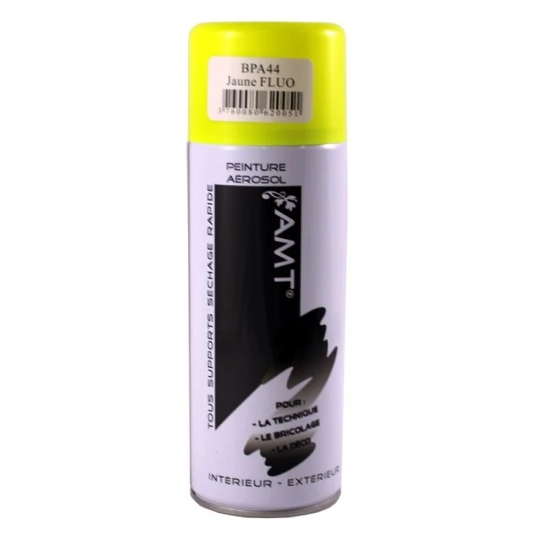 Peinture DecoSpray Bombe De Peinture Jaune Fluo 330ml - Amt 5 Peinture DecoSpray Bombe De Peinture Jaune Fluo 330ml - Amt – Image 3