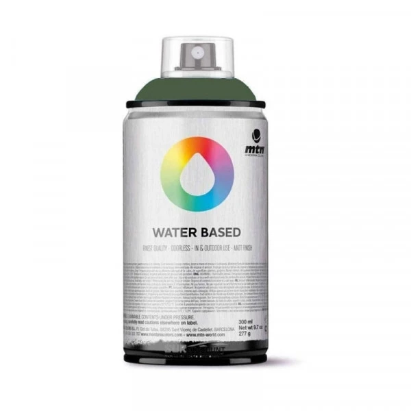 Bombe de peinture MTN water based - vert gris foncé Peinture DecoSpray Bombe De Peinture MTN Water Based - Vert Gris Foncé -Creavea Shop bombe de peinture mtn water based vert gris fonce p