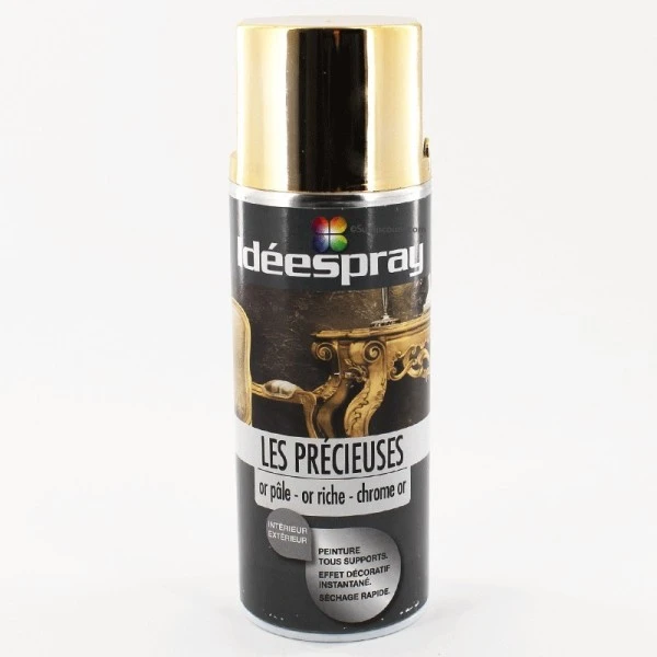 Bombe de peinture - or chrome - Sinto Sinto Ideespray Peinture DecoSpray Bombe De Peinture - Or Chrome - Sinto -Creavea Shop bombe de peinture or chrome sinto p